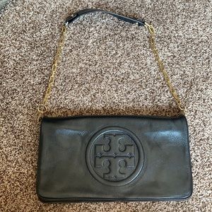 Black Tory Burch Envelope Shoulder Bag